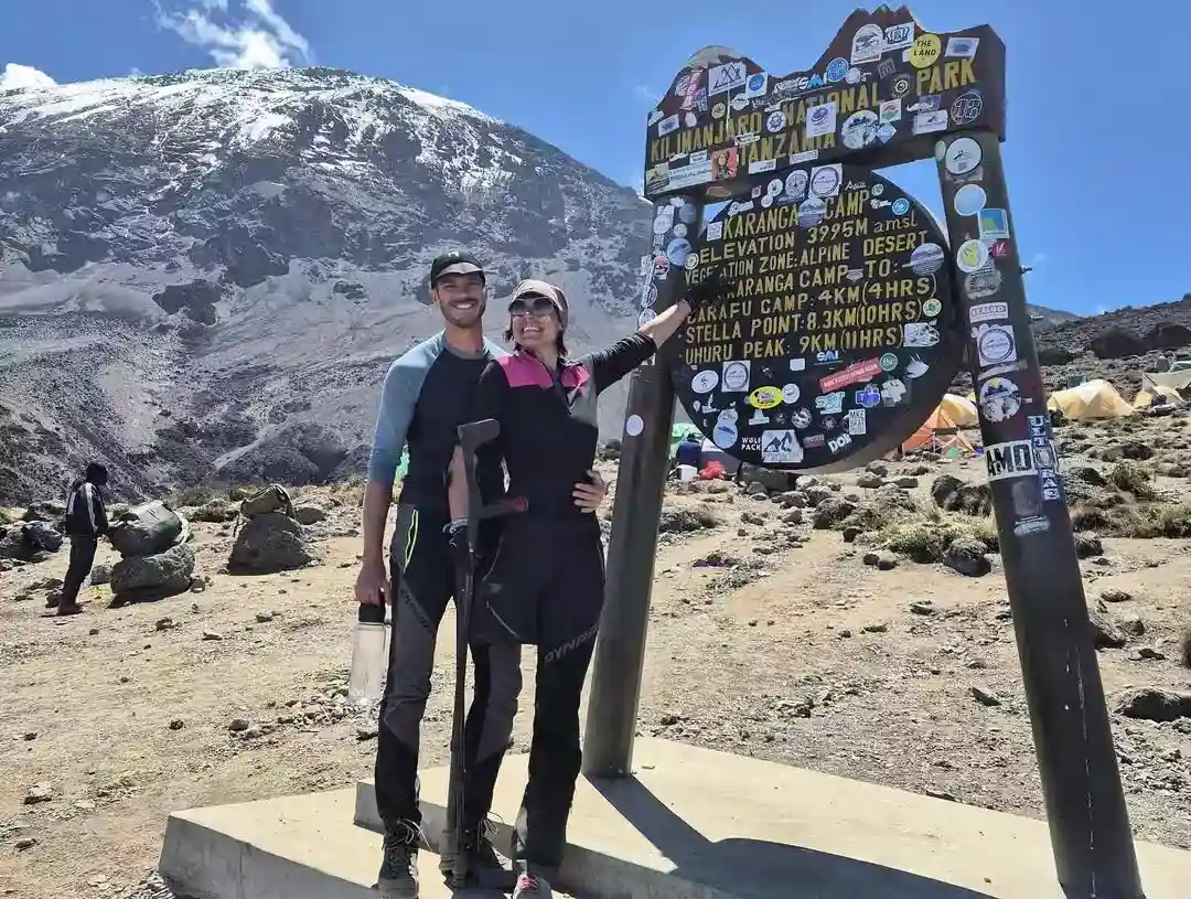 Gritt Liebing and Benedikt Huber in Tanzania