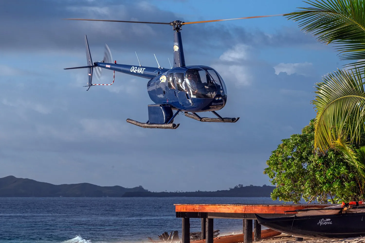 Fundu Lagoon Helicopter Transfer