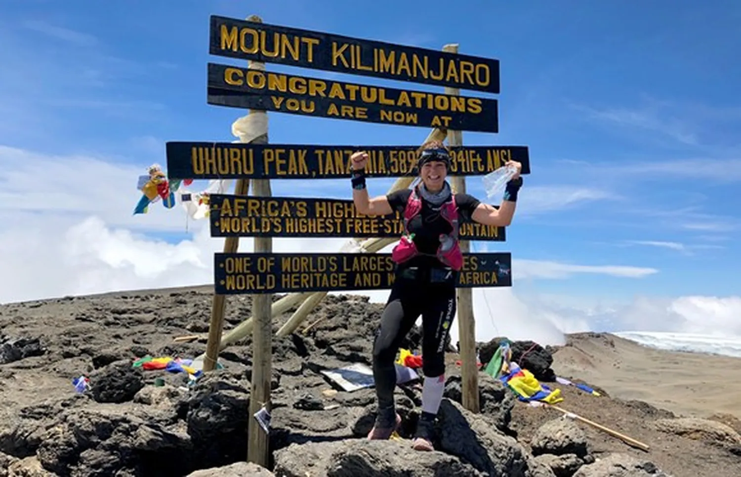 Kilimanjaro climbers with guides and porters during a multi-day mountain expedition