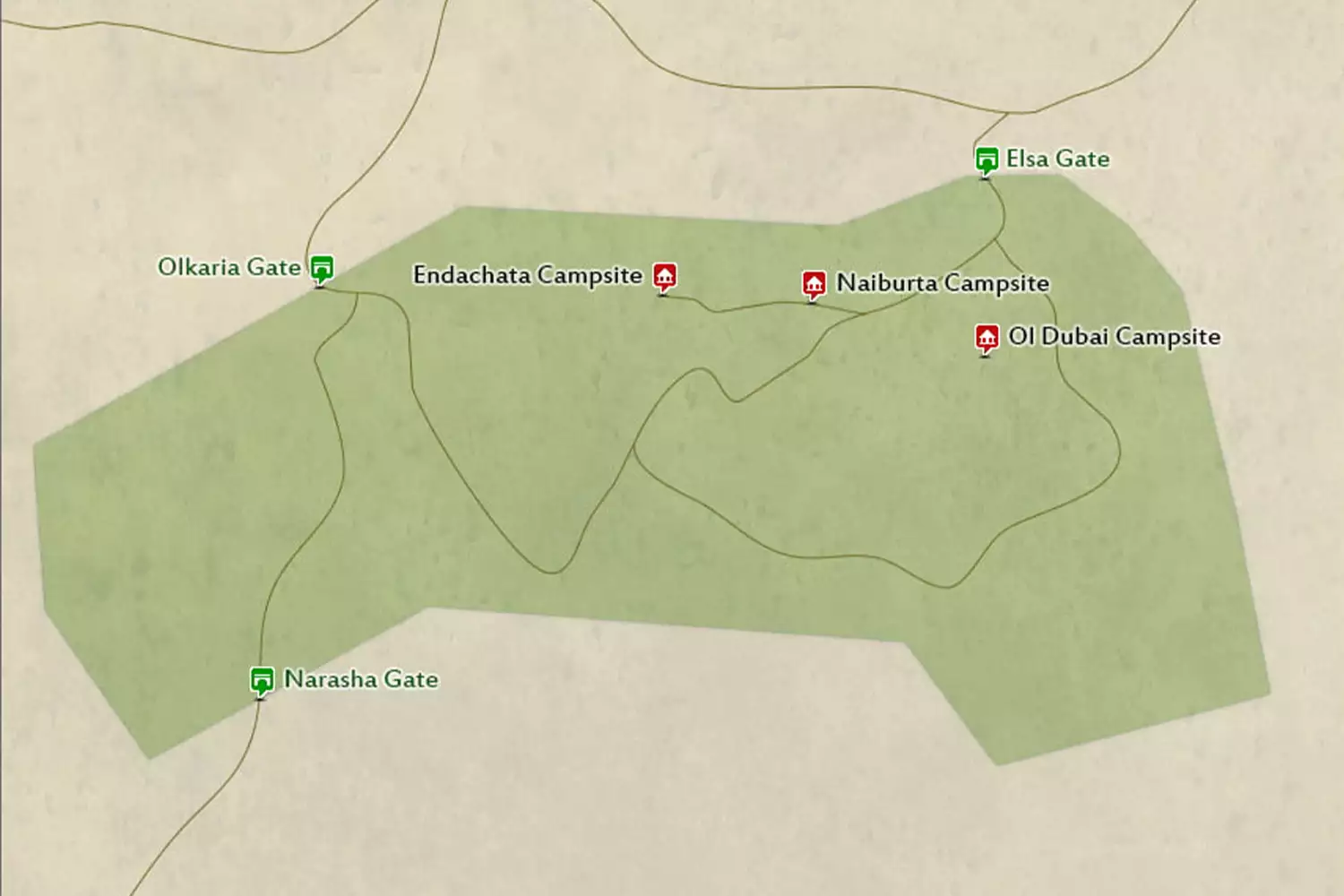 Hell’s Gate National Park Map