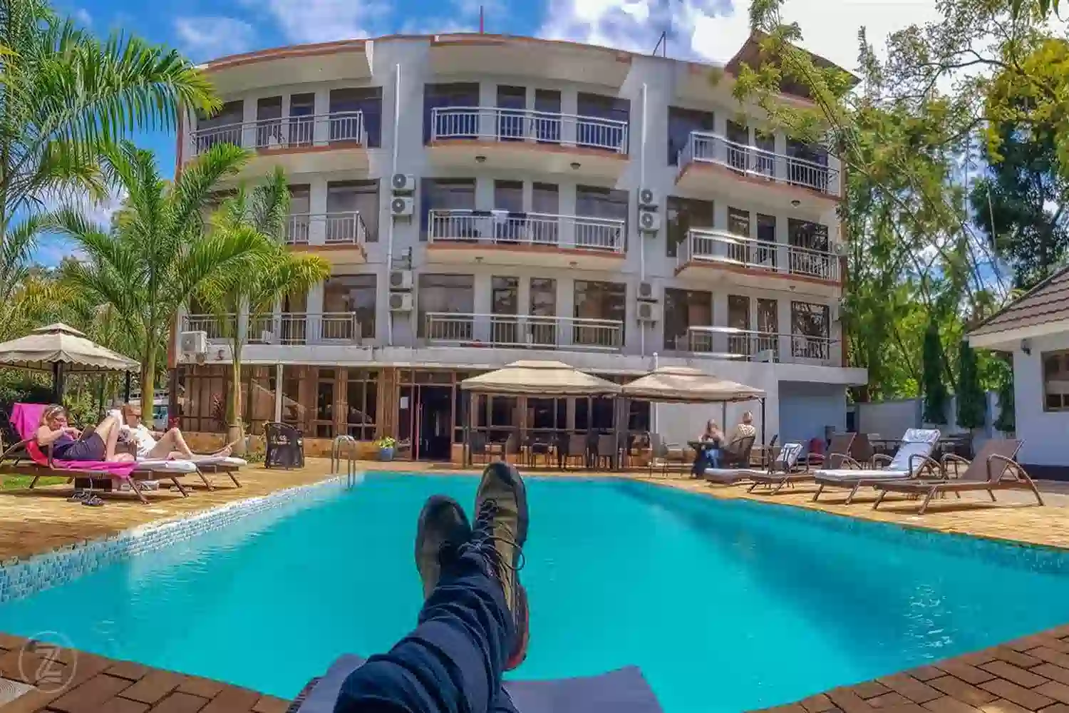 Kilimanjaro Budget Hotel Terrasse