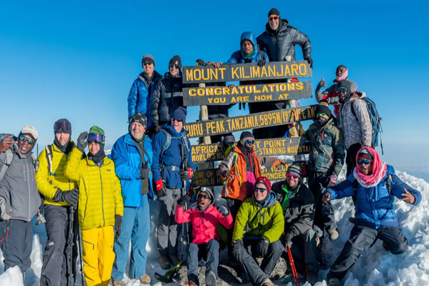 Mount Kilimanjaro group joning