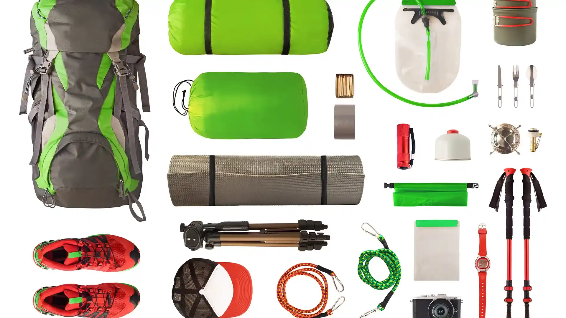 Kilimanjaro climbing gear laid out
