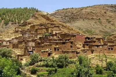Mountains Atlas et villages berbères