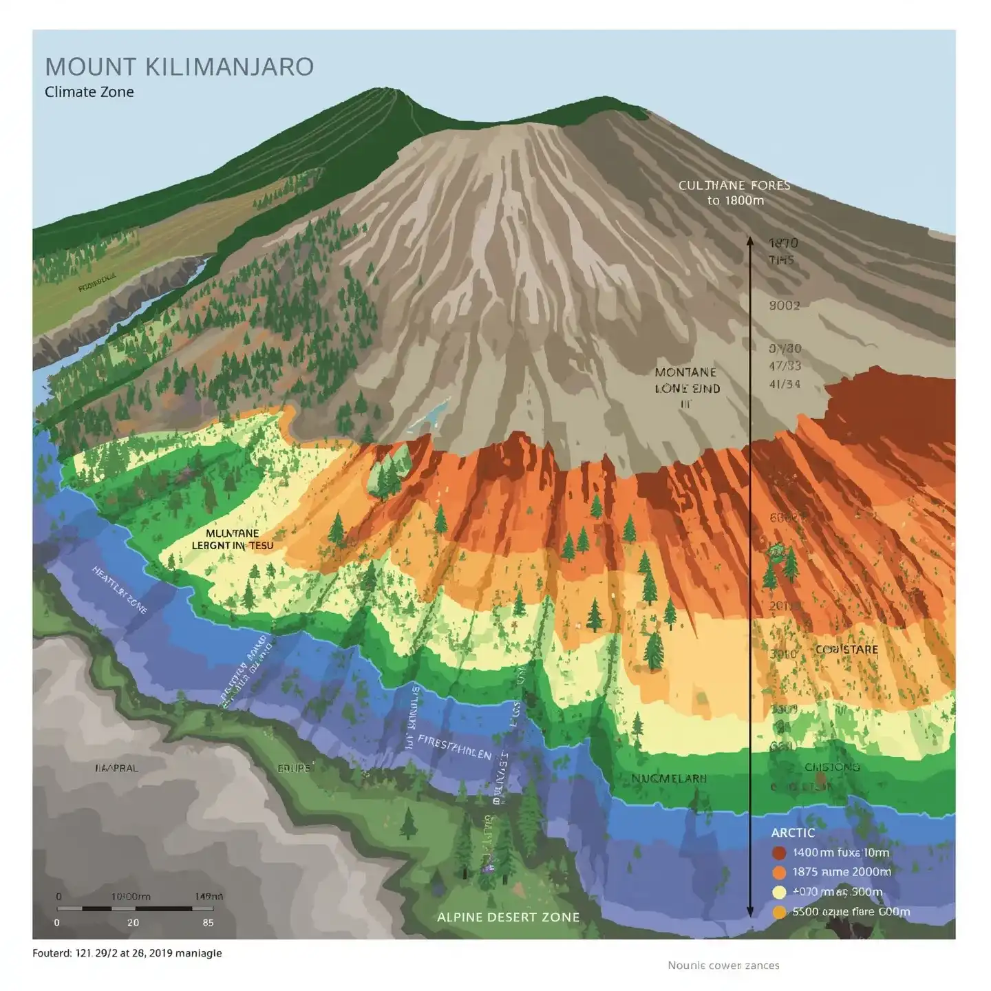 Zone de culture (800–1 800 mètres) - Zones climatiques du Kilimandjaro expliquées