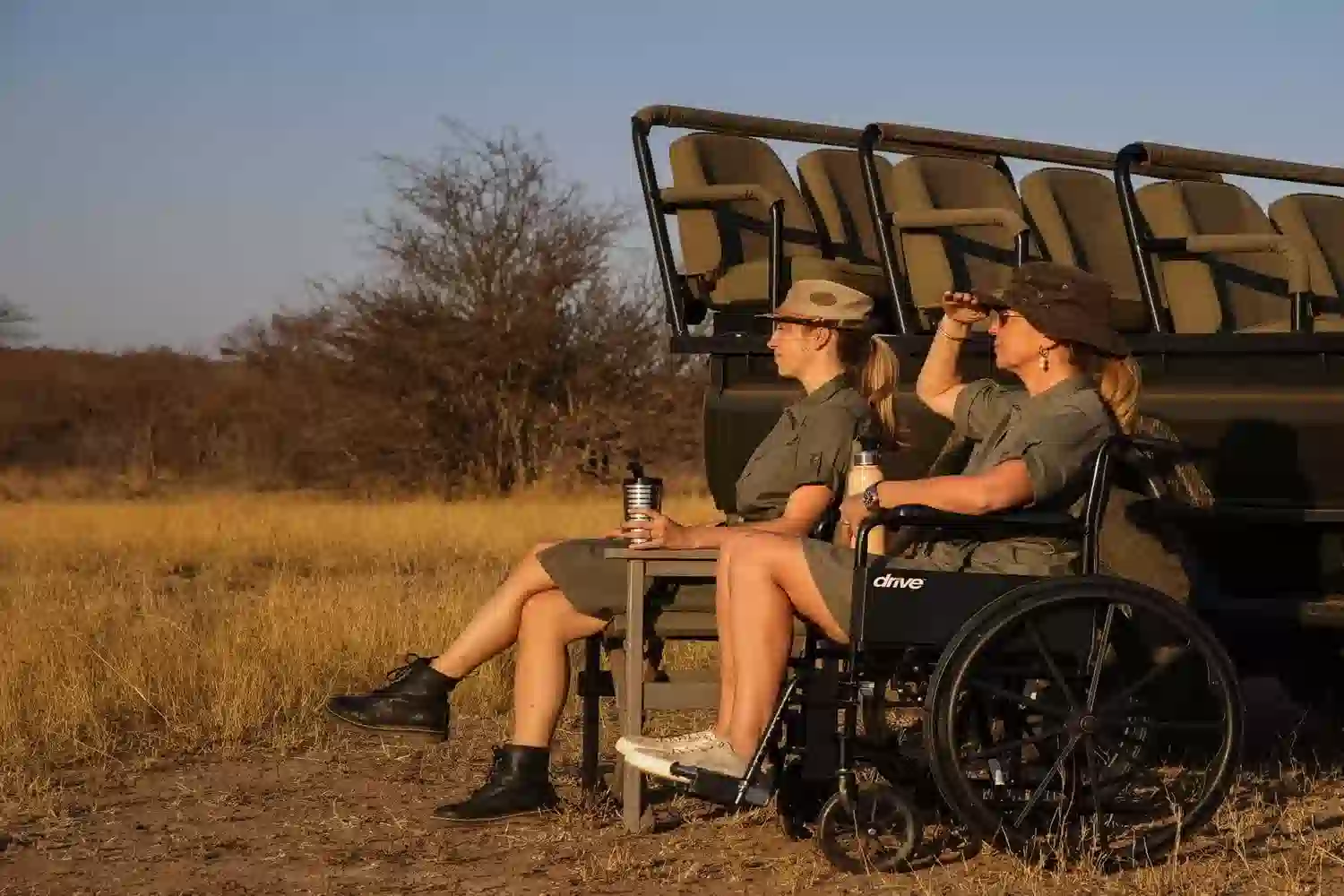 Safari-Organisation, die Rollstuhl-Safaris anbietet