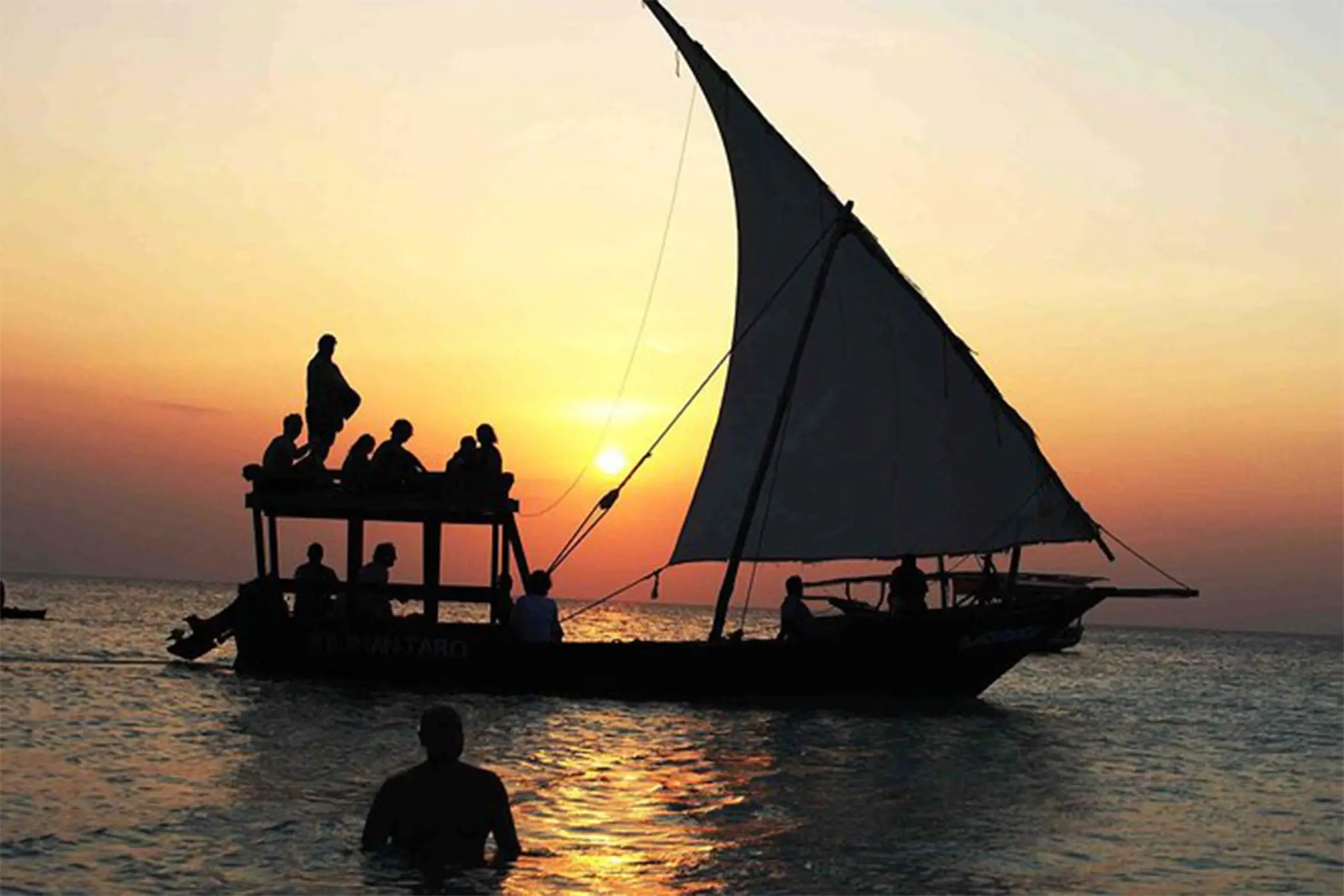 Traditional sunset dhow cruise tour in Zanzibar Traditional sunset dhow cruise tour in Zanzibar